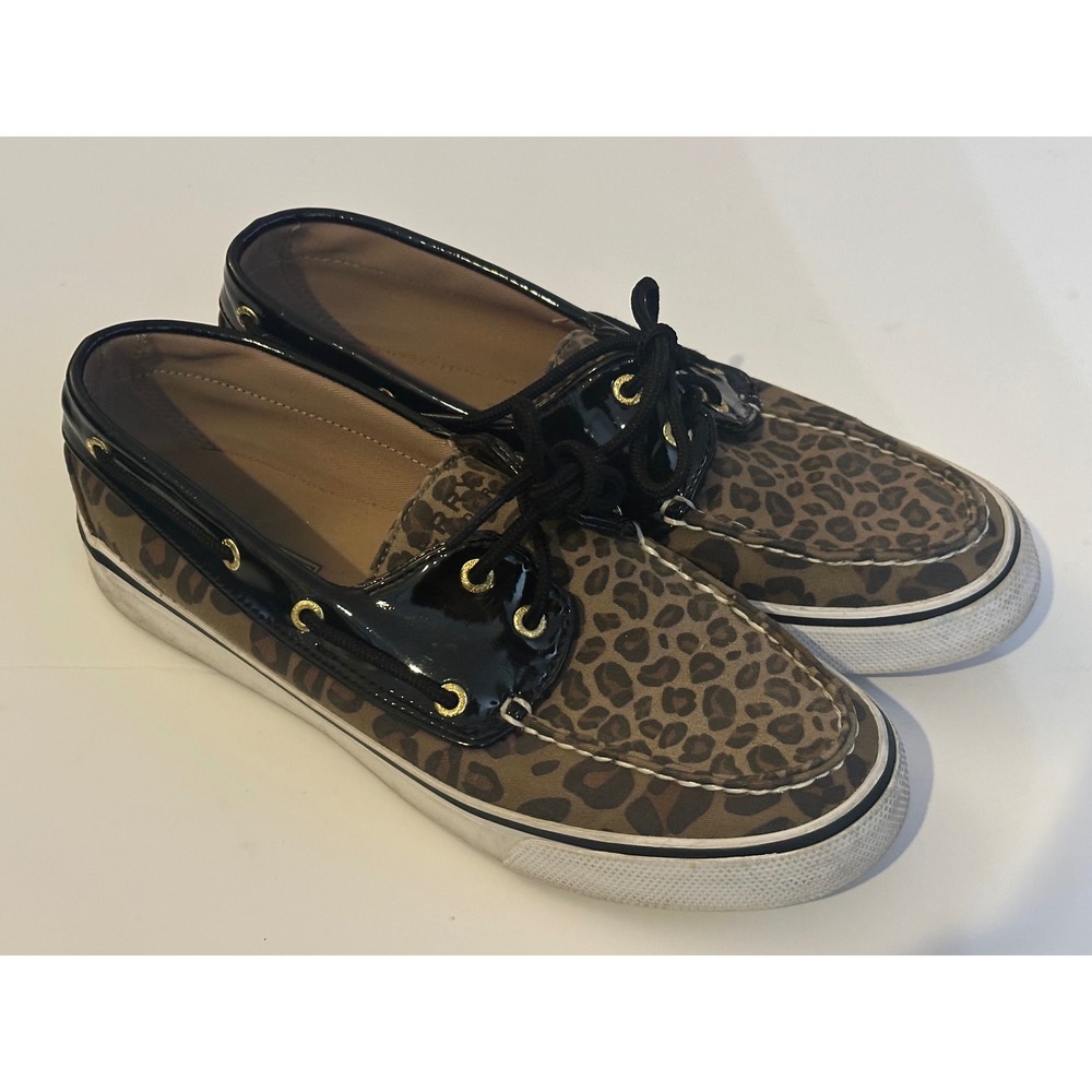 Sperry Top Sider Women's Leopard Print Boat Shoes Loafers Size 8M - Picture 3 of 5